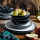 Sada keramického nádobí Vintage Cuisine pro 4 osoby Černá