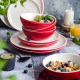 Sada keramického nádobí Vintage Cuisine pro 4 osoby Červená