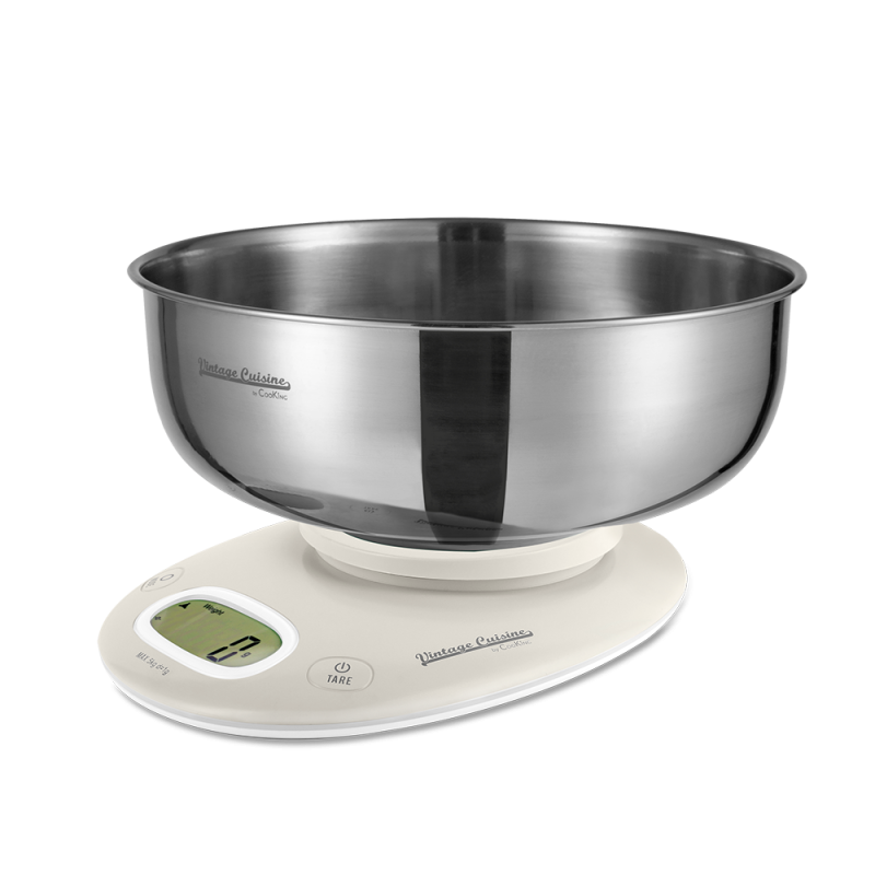 Kuchyňská váha Vintage Cuisine retro 5 kg Krémová