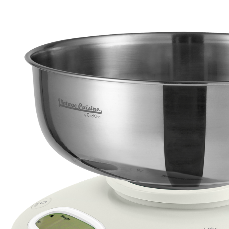 Kuchyňská váha Vintage Cuisine retro 5 kg Krémová
