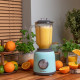 Stolní mixér Vintage Cuisine v retro stylu s mini drtičem Mátový