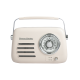 Kuchyňské rádio Vintage Cuisine retro s Bluetooth a batérií Krémové