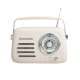 Kuchyňské rádio Vintage Cuisine retro s Bluetooth a batérií Krémové