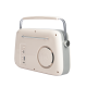 Kuchyňské rádio Vintage Cuisine retro s Bluetooth a batérií Krémové