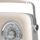 Kuchyňské rádio Vintage Cuisine retro s Bluetooth a batérií Krémové