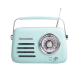 Kuchyňské rádio Vintage Cuisine retro s Bluetooth a baterií Mátové