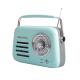 Kuchyňské rádio Vintage Cuisine retro s Bluetooth a baterií Mátové