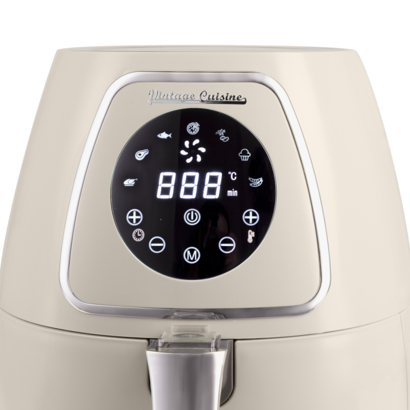 Fritéza Airfryer Vintage Cuisine v retro stylu 2,8 l Krémová