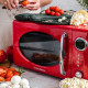 Mikrovlnná trouba Vintage Cuisine v retro stylu 700W červená