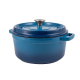 Retro hrnec Vintage Cuisine Litina s pokličkou 2,2 l Modrý