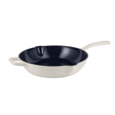 Litinová pánev Vintage Cuisine v retro stylu Ø 26 cm krémová