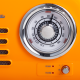 Kuchyňské rádio Vintage Cuisine v retro stylu s kovovou rukojetí, Bluetooth a baterií Oranžové (lesklé)