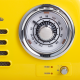 Kuchyňské rádio Vintage Cuisine v retro stylu s kovovou rukojetí s Bluetooth a baterií Žluté (lesk)