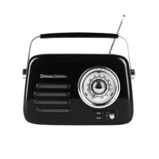 Kuchyňské rádio Vintage Cuisine retro s Bluetooth a baterií Černé