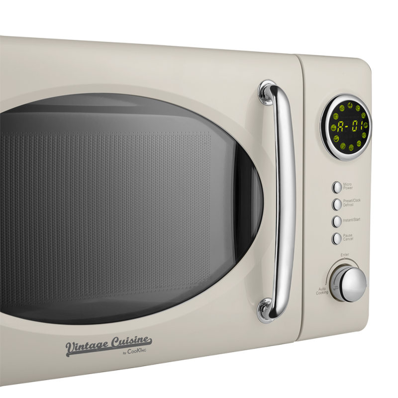 Mikrovlnná trouba Vintage Cuisine v retro stylu 700W Kremov
