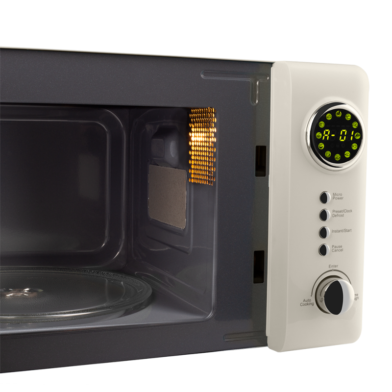 Mikrovlnná trouba Vintage Cuisine v retro stylu 700W Kremov