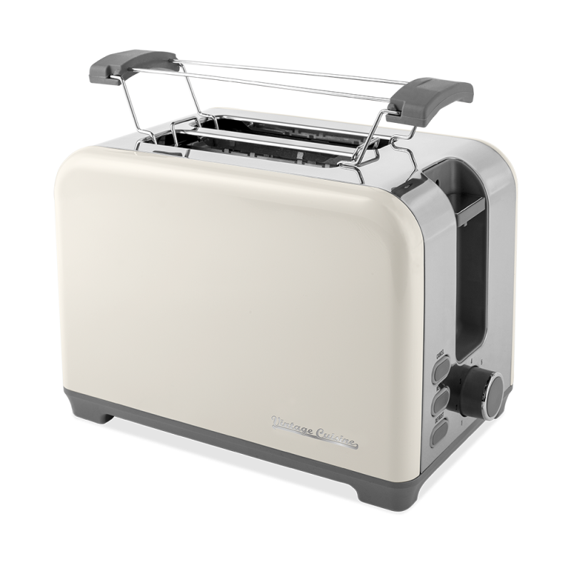 Retro toaster Vintage Cuisine 930W krémový