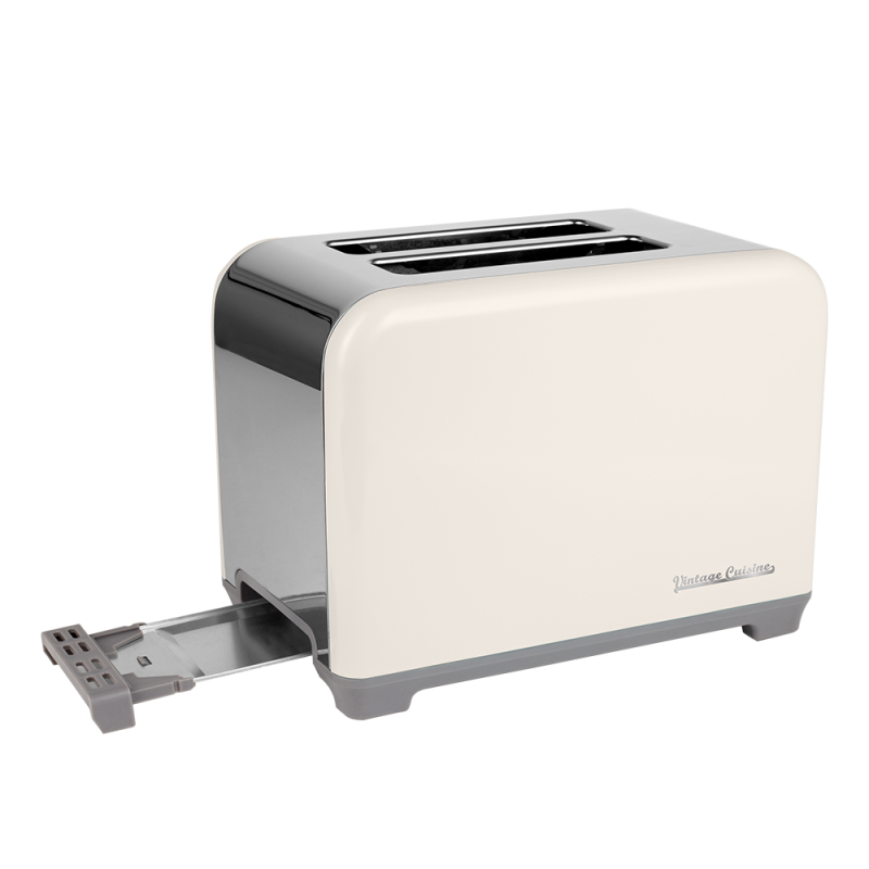 Retro toaster Vintage Cuisine 930W krémový