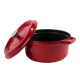 Retro hrnec Vintage Cuisine Litina s poklicí 4,3 l Červená
