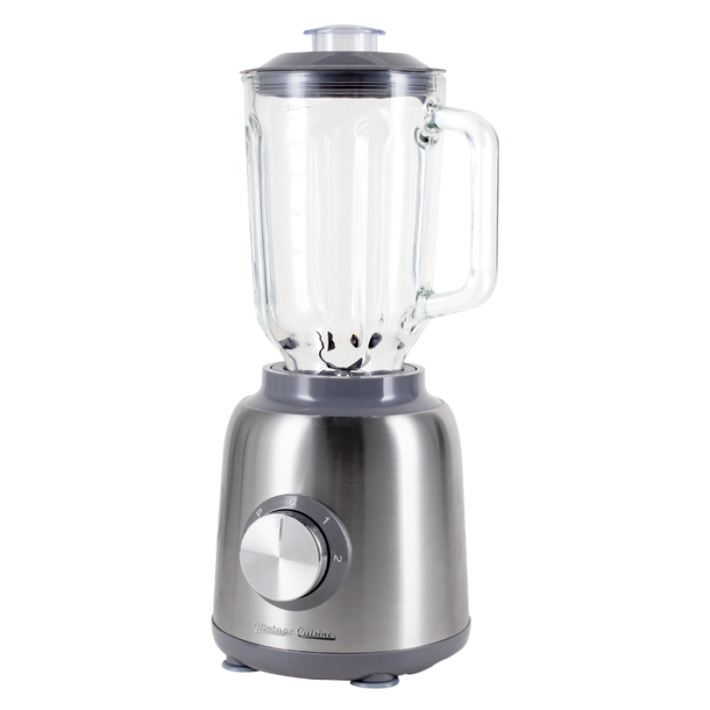 Stacionární mixér Vintage Cuisine v retro stylu s mini sekáčkem Metallic