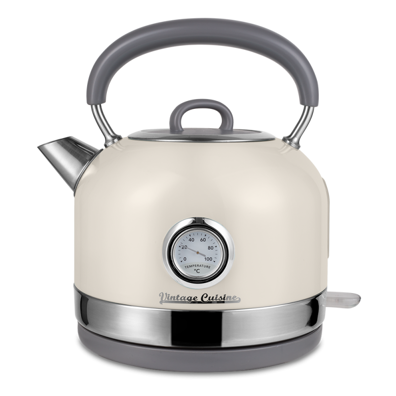 Rychlovarná konvice Vintage Cuisine v retro stylu 1,7l 2200W Krémová