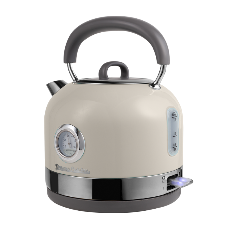 Rychlovarná konvice Vintage Cuisine v retro stylu 1,7l 2200W Krémová