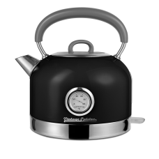 Elektrický konvice Vintage Cuisine v retro stylu 1,7 l 2200 W Černá