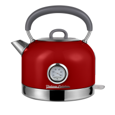 Elektrická konvice Vintage Cuisine v retro stylu 1,7 l 2200 W Červená