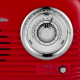 Kuchyňské rádio Vintage Cuisine retro s Bluetooth a baterií Červené
