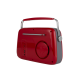 Kuchyňské rádio Vintage Cuisine retro s Bluetooth a baterií Červené