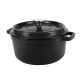 Retro hrnec Vintage Cuisine Litina s pokličkou 4,3 l Černá