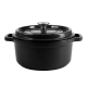 Retro hrnec Vintage Cuisine Litina s pokličkou 4,3 l Černá
