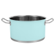 Sada hrnců Vintage Cuisine v retro stylu s poklicemi 6 kusů mátová