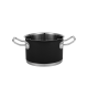 Sada hrnců Vintage Cuisine v retro stylu s víky, 6 kusů, černá