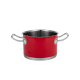 Sada hrnců Vintage Cuisine v retro stylu s poklicemi 6 kusů Červená