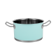 Sada hrnců Vintage Cuisine v retro stylu s poklicemi 6 kusů mátová