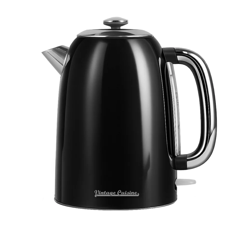 Електрочайник Vintage Cuisine 2.0 у ретро стилі 1.7 л 2200W Чорний 