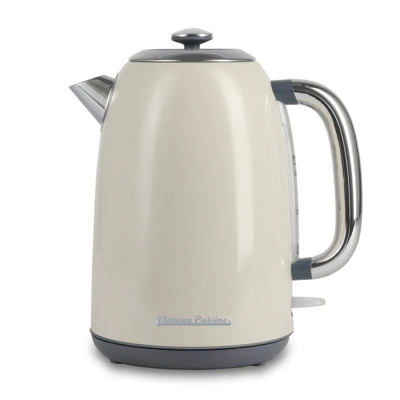 Електрочайник Vintage Cuisine 2.0 у ретро стилі 1.7 л 2200W Кремовий