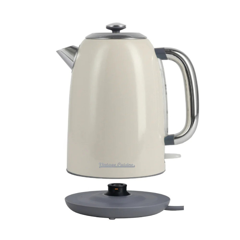 Електрочайник Vintage Cuisine 2.0 у ретро стилі 1.7 л 2200W Кремовий
