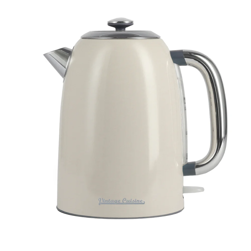 Електрочайник Vintage Cuisine 2.0 у ретро стилі 1.7 л 2200W Кремовий