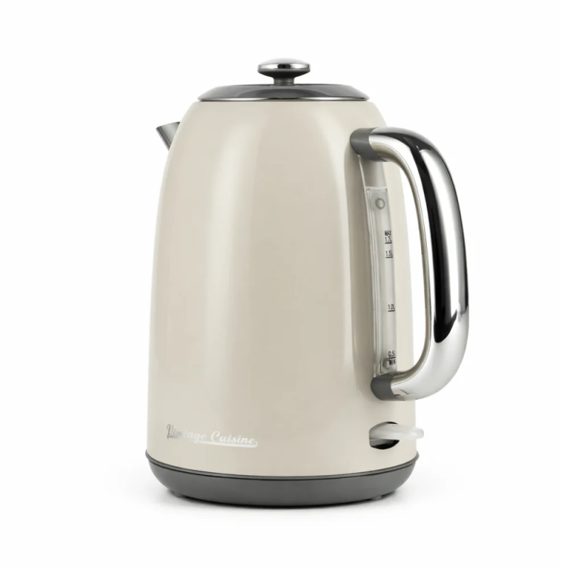 Електрочайник Vintage Cuisine 2.0 у ретро стилі 1.7 л 2200W Кремовий