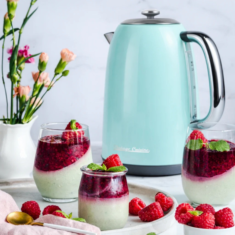 Електрочайник Vintage Cuisine 2.0 у ретро стилі 1.7 л 2200W М'ятний