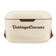 Přenosná lednička Vintage Cuisine o objemu 18,8 l s popruhem pro přenášení Krémová