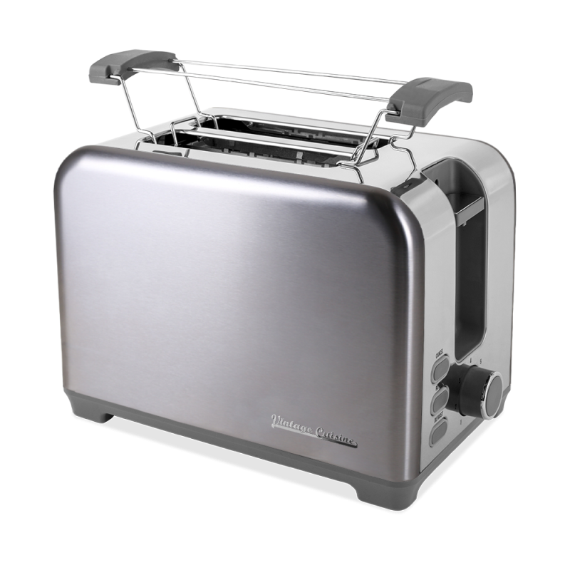 Retro sada Vintage Cuisine s elektrickou konvicí 1,7 l a toustovačem Metallic
