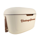 Přenosná lednička Vintage Cuisine o objemu 18,8 l s popruhem pro přenášení Krémová