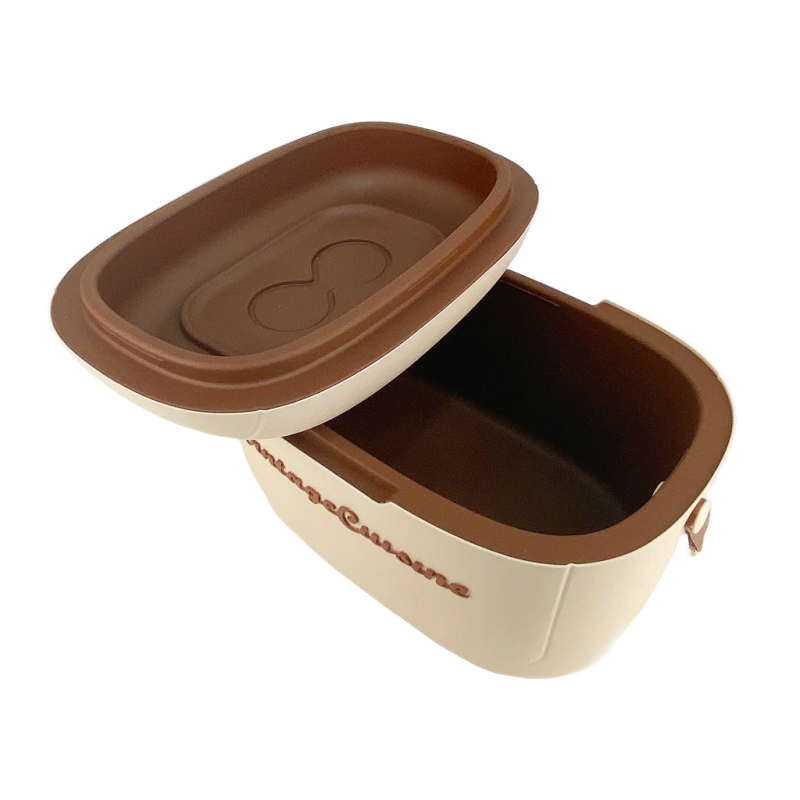 Přenosná lednička Vintage Cuisine o objemu 18,8 l s popruhem pro přenášení Krémová