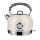 Retro sada Vintage Cuisine s elektrickou konvicí 1,7 l a toustovačem Krémová