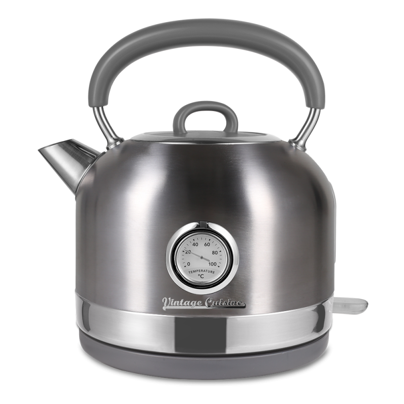 Retro sada Vintage Cuisine s elektrickou konvicí 1,7 l a toustovačem Metallic