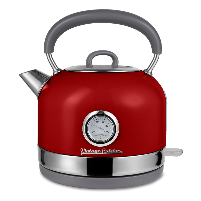 Retro set Vintage Cuisine s elektrickou konvicí 1,7 l a toustovačem Červený