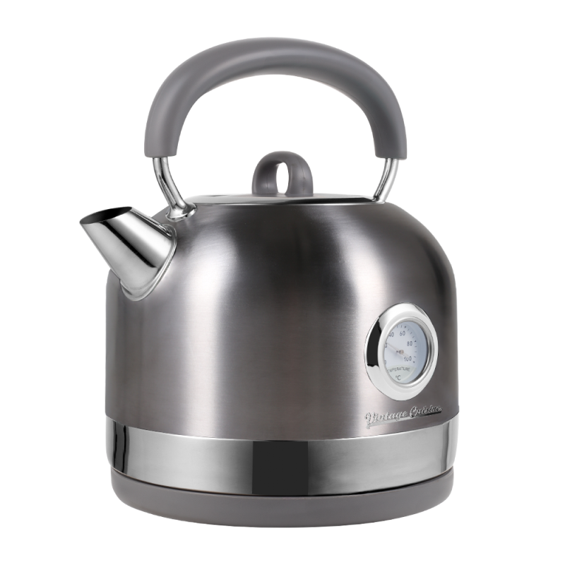 Retro sada Vintage Cuisine s elektrickou konvicí 1,7 l a toustovačem Metallic